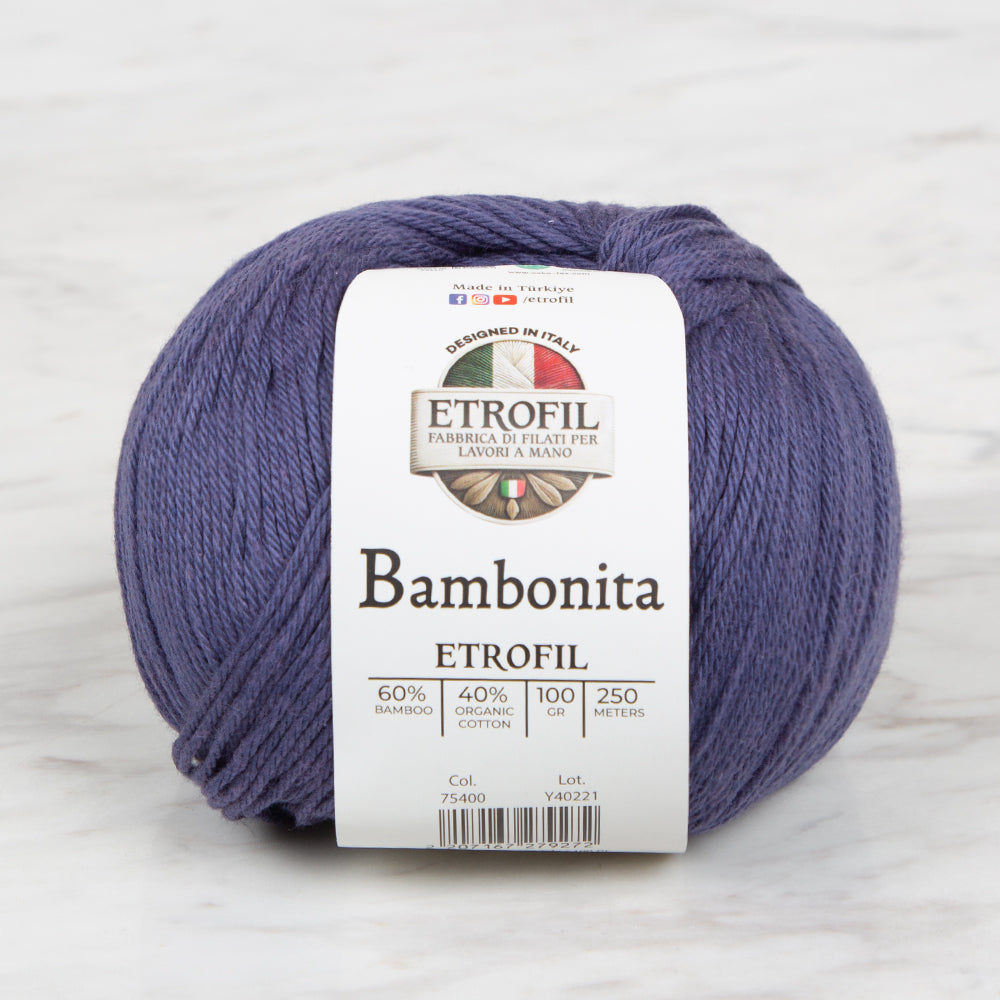 Etrofil Bambonita Mavi El Örgü İpi - 75400